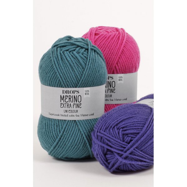 Drops Merino Extra Fine garen - 50 g (ca. 30 verschillende kleurkeuzes) Drops Merino Extra Fine garen - 50 g (ca. 30 verschillende kleurkeuzes)