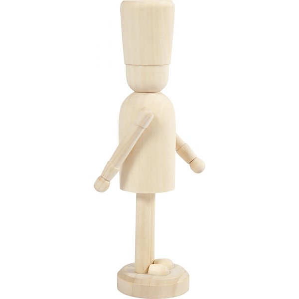 Figuur met voet - hout Figuur met voet - hout