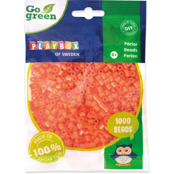 Tube kralen Go groen 1000 stuks Oranje