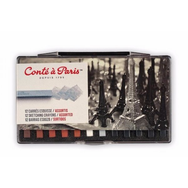De pastelschets Cont  Paris - Plastic doos