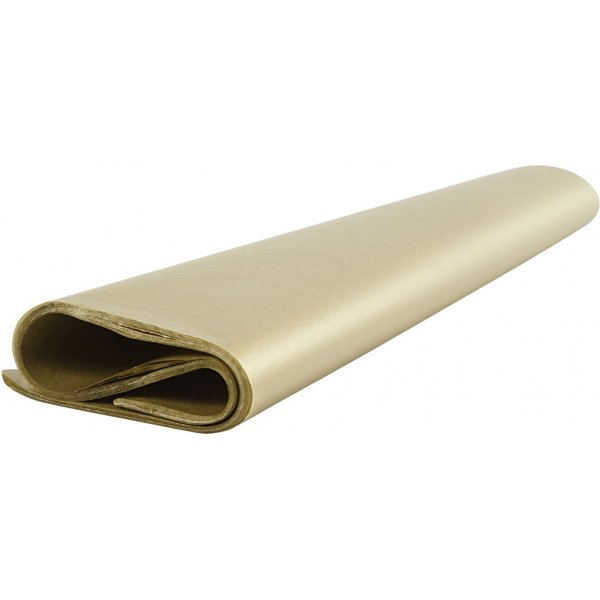 Vloeipapier - goud - 50 x 70 cm - 14 gr - 25 vellen