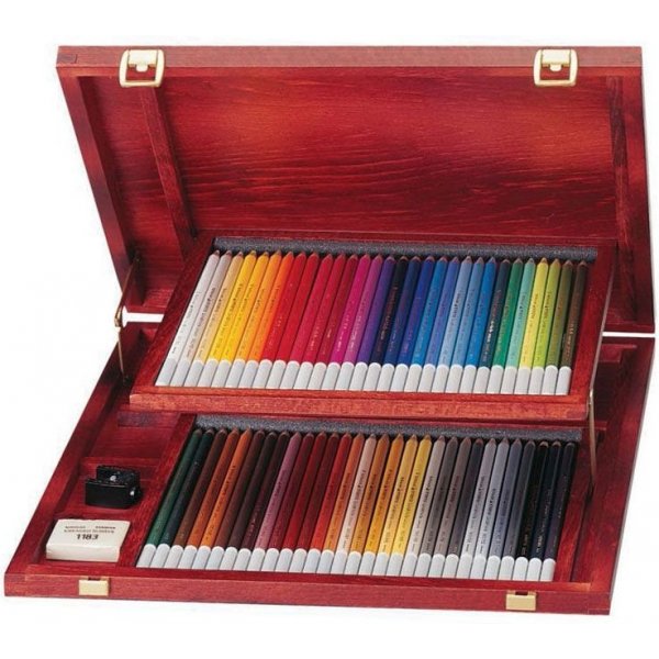Kleurpotloden Carbothello Houten doos - 60-pack
