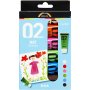 Schoolverf - Acryl - complementaire kleuren - mat - 6 x 20 ml