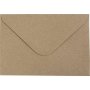 Gerecyclede envelop - naturel - 11,5 x 16 cm - 50 st