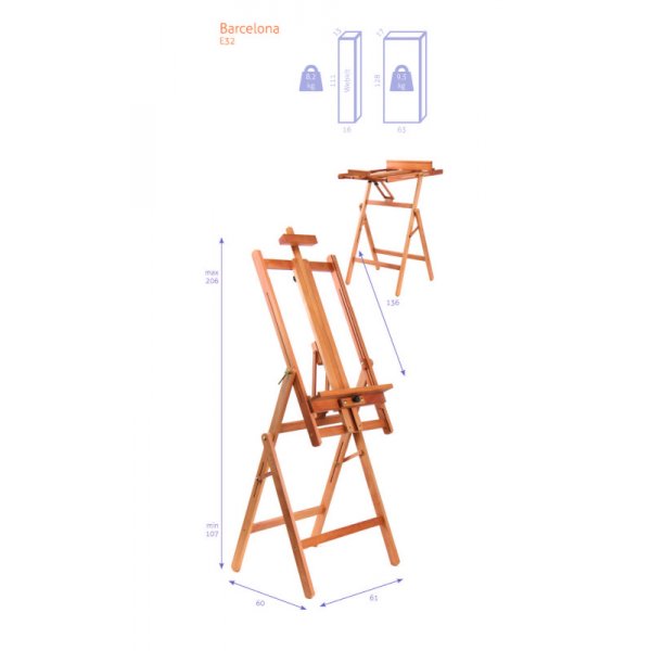 Schildersezel - Studio H-Frame N32 - Barcelona - KIT