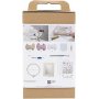 DIY Kit Punch Needle, pastelkleuren, Spiegel