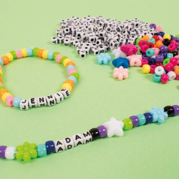 Letterkralen mini 4,5 x 4,5 mm, 1000 st Letterkralen mini 4,5 x 4,5 mm, 1000 st