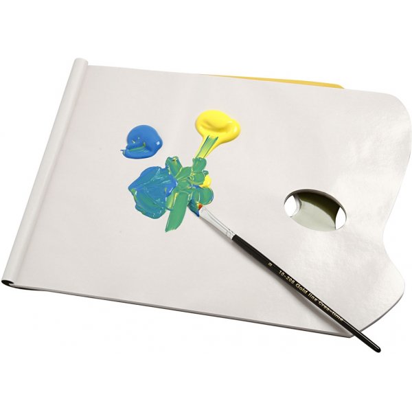 Wegwerppalet - wit - 31 x 23 cm - 40 vellen