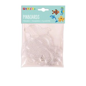 Parelbordjes met zeedieren (4 stuks) - Transparante vormen Parelbordjes met zeedieren (4 stuks) - Transparante vormen