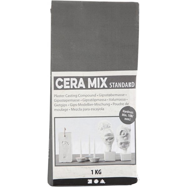 Cera-Mix Standaard modelleergips - lichtgrijs Cera-Mix Standaard modelleergips - lichtgrijs