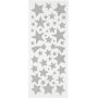 Glitterstickers - zilver - sterren - 2 vellen