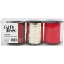Cadeaukoord - goud - rood - rood - 3 x 15 m