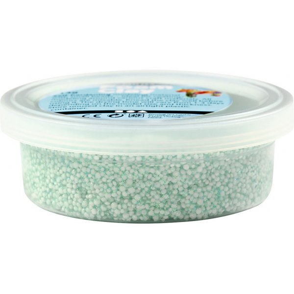 Foam Clay® - lichtgroen - glitter - 35 gr Foam Clay® - lichtgroen - glitter - 35 gr