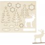 Doe-het-zelf houten figuren - bos met herten