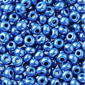 Rocaille kralen opaal - jeansblauw Rocaille kralen opaal - jeansblauw
