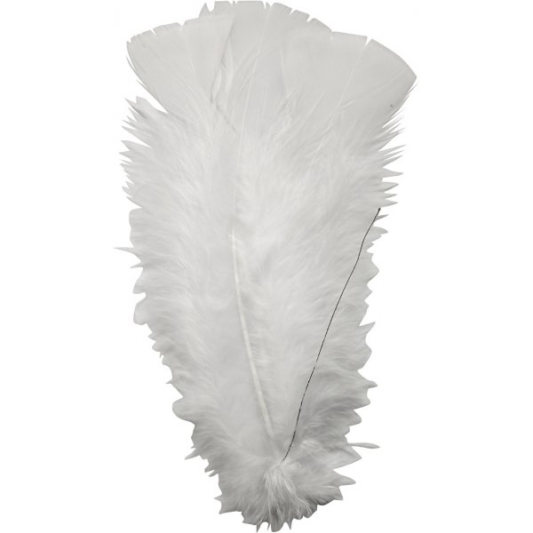 Neer op staaldraad - wit - 18 x 3 st Neer op staaldraad - wit - 18 x 3 st