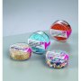 Rocaille kralen zilver omlijnd - gemengde kleuren