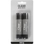 Transparante lijmstift - Rond - 10 g - 2 st