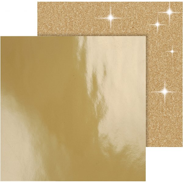 Vivi Gade designpapier - goud - 2 vellen Vivi Gade designpapier - goud - 2 vellen