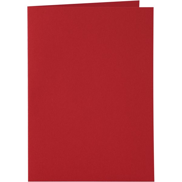 Kaarten en enveloppen - rood - 11,5 x 16,5 cm - 6 sets Kaarten en enveloppen - rood - 11,5 x 16,5 cm - 6 sets