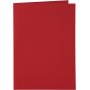 Kaarten en enveloppen - rood - 11,5 x 16,5 cm - 6 sets