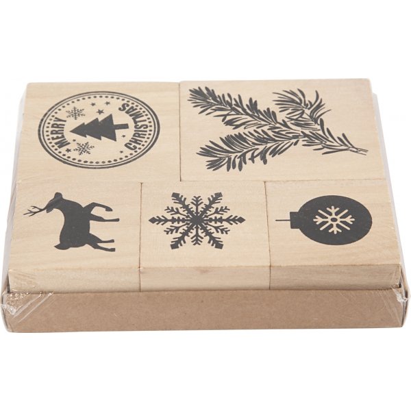 Stempelset - Kerstmis - 5 st