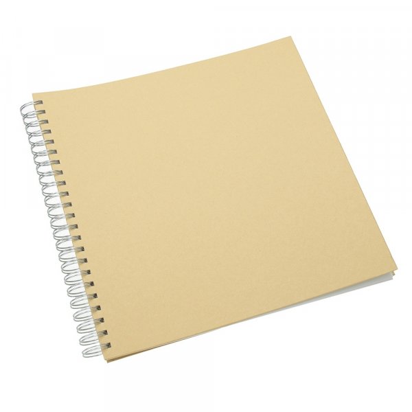 Album voor scrapbooking 30 x 30 cm - bruin 25 pagina's met spiraaldraad