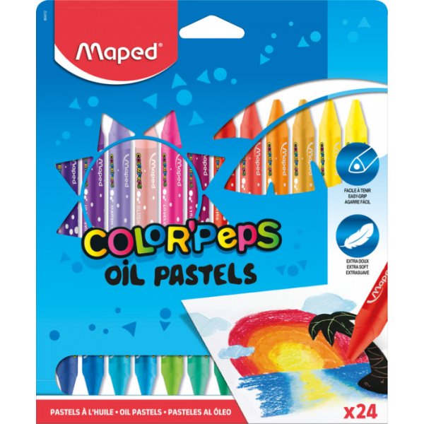 Oliepastelset - Maped - Color'Peps 24-pack