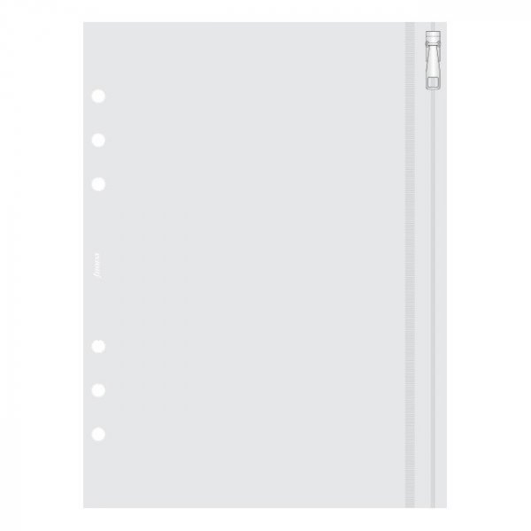 Kunststof vak voor Filofax A5 met ritssluiting