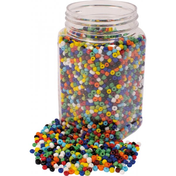 Congo parels glas - 4 mm - 500 gr