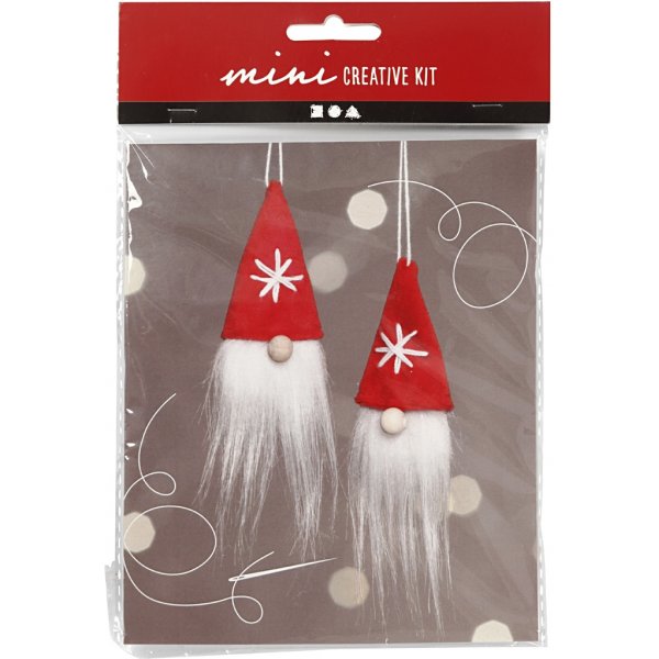Mini-bouwpakket - hangende kerstmannen Mini-bouwpakket - hangende kerstmannen