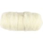 Gekaarde Wol - wit - 100 gr