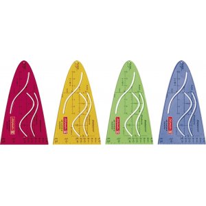 Liniaal Parabool perspex set - pletvrij Liniaal Parabool perspex set - pletvrij