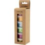 Glitterklei, gemengde kleuren, 6x20 ml