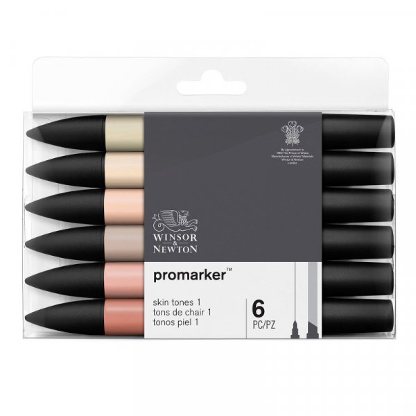 ProMarker W&N - Huidtinten 6 pennen
