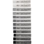Gallery dry pastel - zwart/wit harmonie - 12 st
