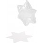 Decoratieve ster - transparant - 5 st