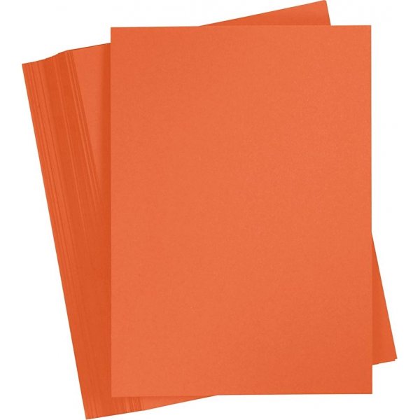 Gekleurd Karton - oranje - A4 - 180 gr - 100 vellen