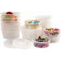 Plastic potje met deksel - 45 ml - 20 st