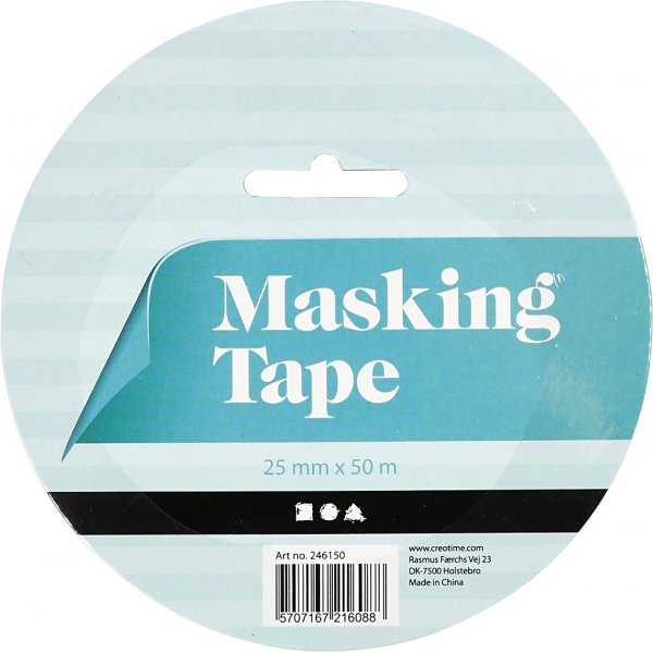 Afplaktape - 25 mm - 50 m Afplaktape - 25 mm - 50 m