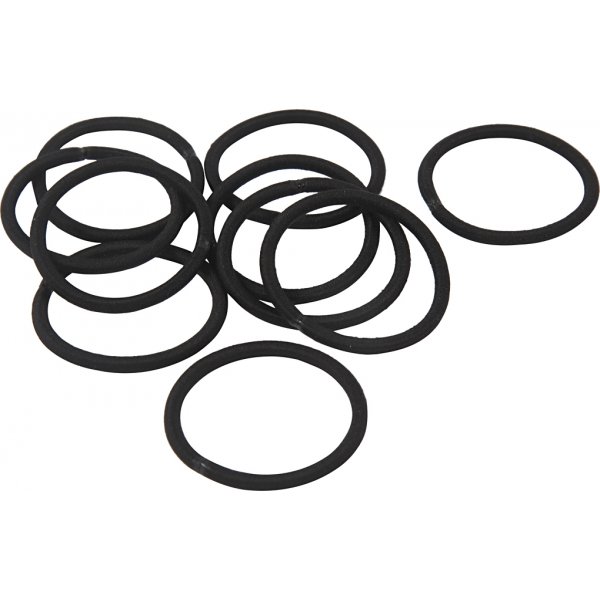 Haarelastiekjes - zwart - 10 st Haarelastiekjes - zwart - 10 st