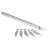 Scalpel in Aluminium Standaard - incl. 5 mesbladen