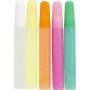 Glitterlijm - pastelkleuren - 5 x 10 ml