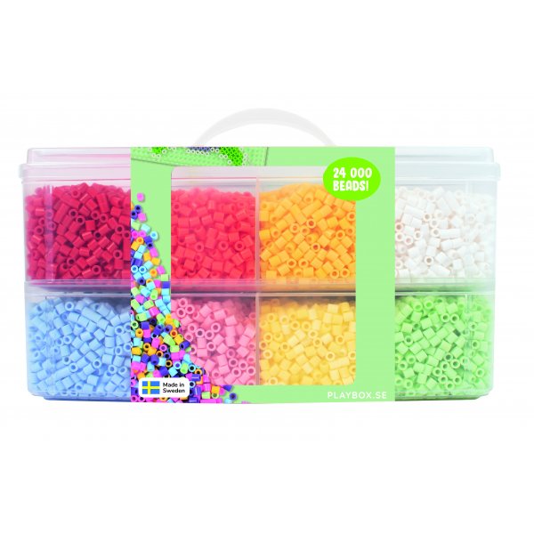 Buiskralen in opbergdoos 24.000 kralen