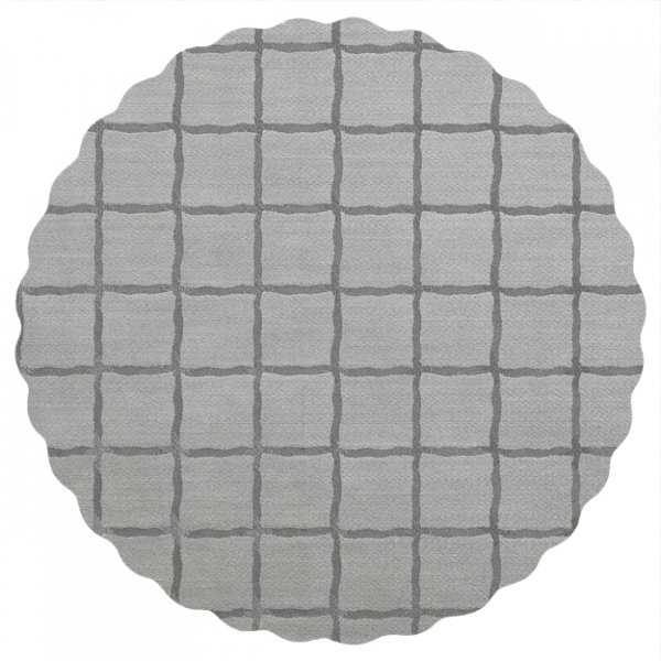 Dekzeil PVC Rond Relif Vierkant - Grijs