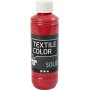 Textiel Solide textielverf - rood - dekkend - 250 ml
