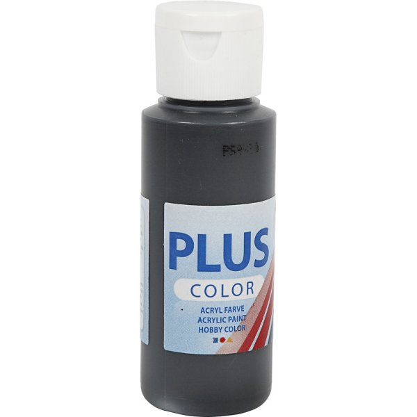 Plus Color Hobbyverf - zwart - 60 ml Plus Color Hobbyverf - zwart - 60 ml