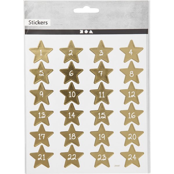 Stickers - kalendernummers