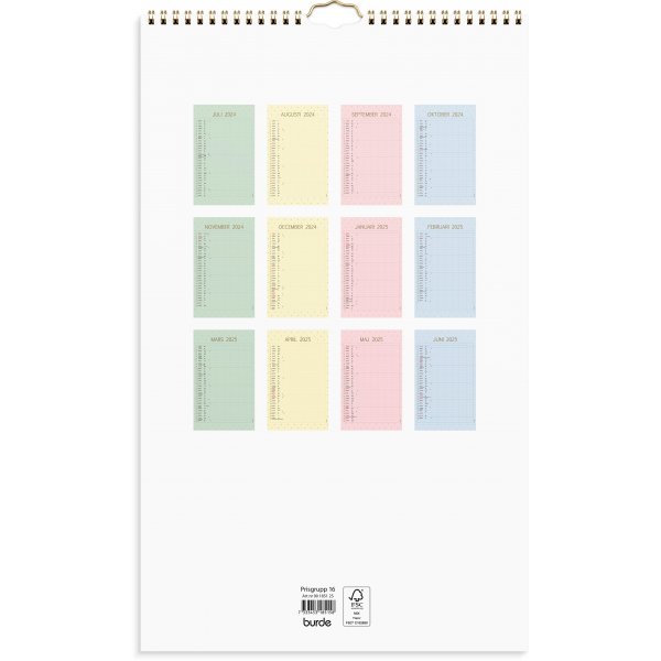 Familiekalender 24/25 - Kleur Familiekalender 24/25 - Kleur