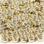 Letterkralen - goud - 7 mm - ca. 200 st